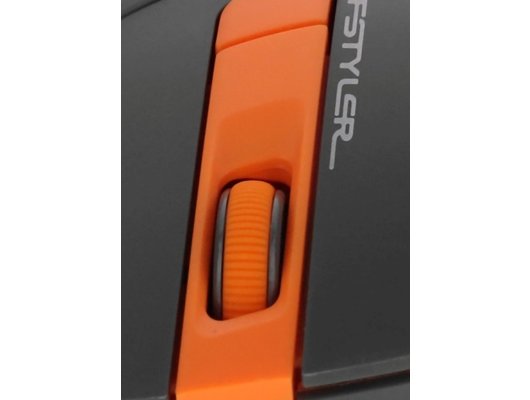 Мышь беспроводная A4 Fstyler FG30 серый/оранжевый оптическая (2000dpi) беспроводная USB (6but) (Быт)